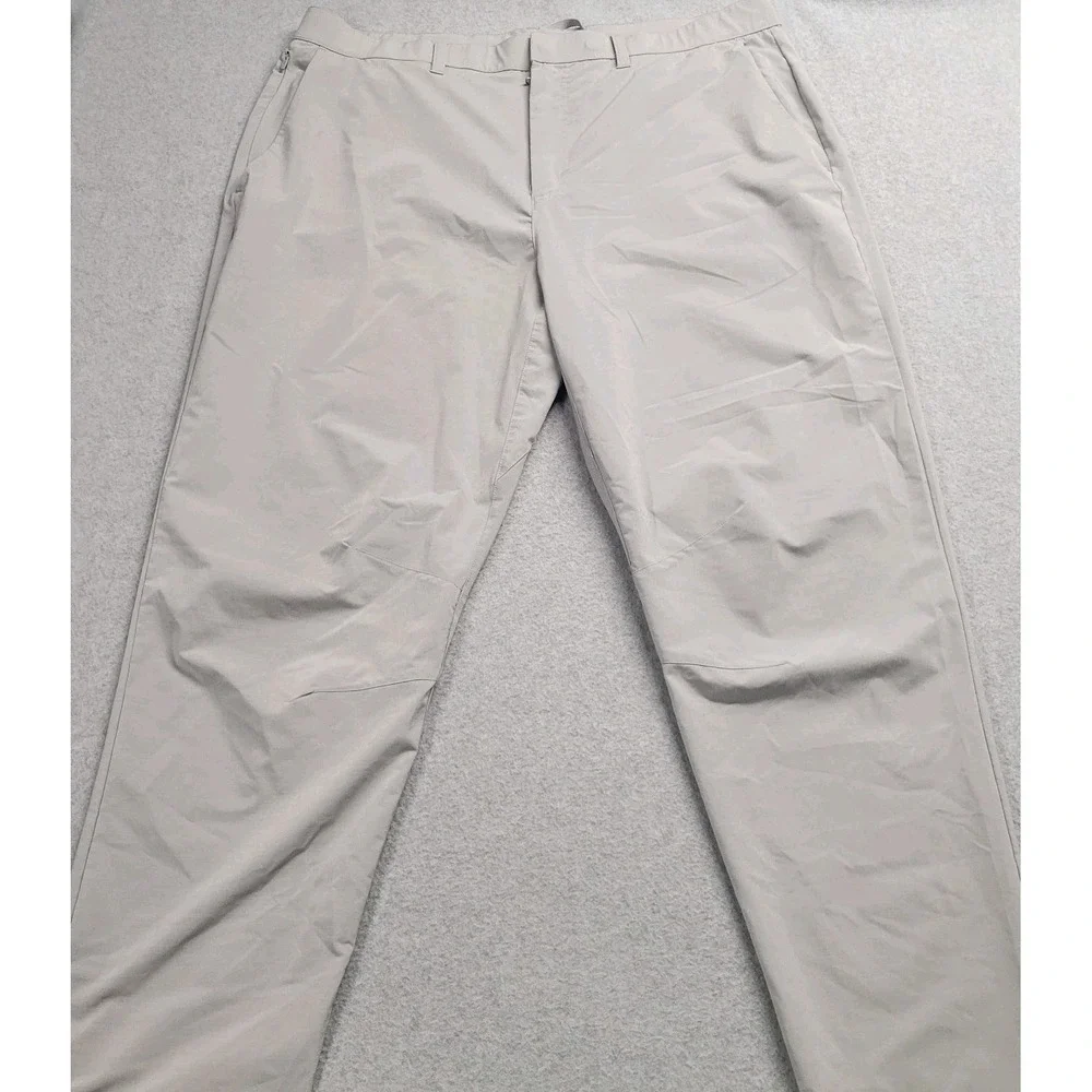 Fabletics The One Trousers Mens Gray Stretch Performance‎ Commuter Pants 37x27.5
